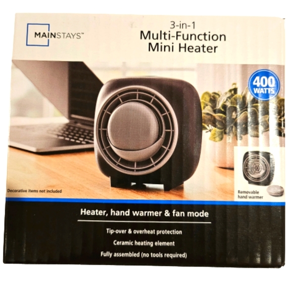 Mainstays Other Nwt Mainstays 3in Multifunction Mini Heater With